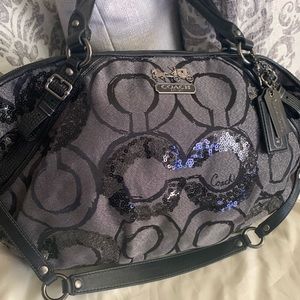 Coach signature with sequins